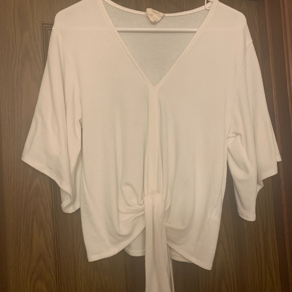 Francesca's Tie Front Top